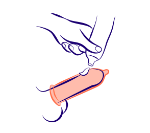 Application de lubrifiant sur un préservatif externe